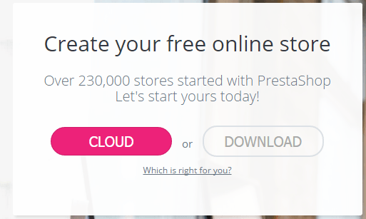 Lancer la création de Prestashop