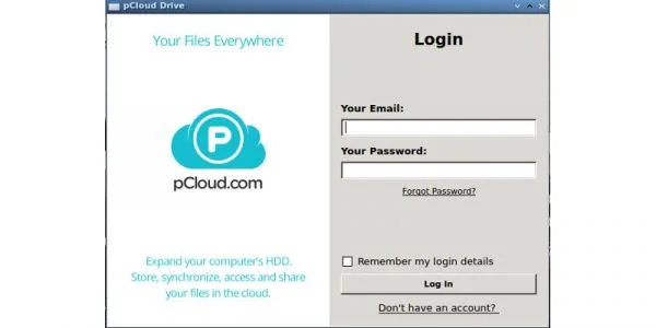 Avis pCloud - Nous l'avons testé pour vous ! 21 Page de connexion pCloud.com