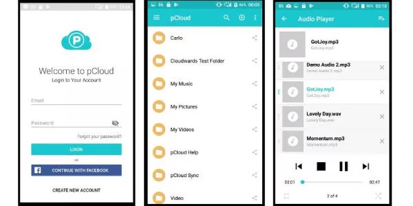 Avis pCloud - Nous l'avons testé pour vous ! 33 Application mobile