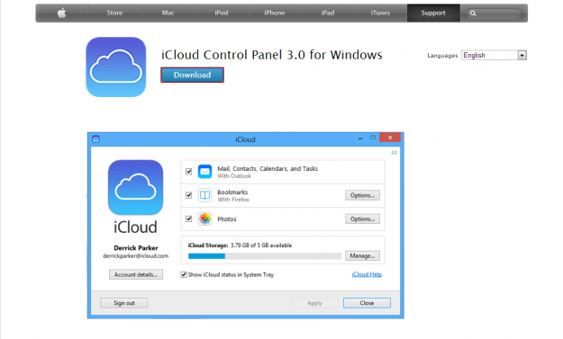 Comment utiliser iCloud ? 18 iCloud control panel pour Windows