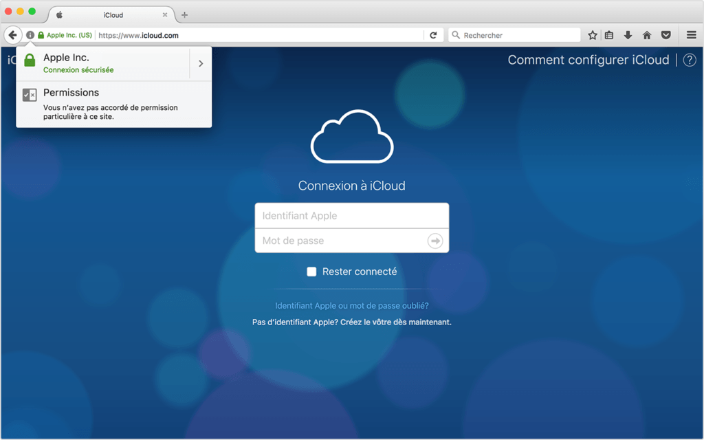 Gérer iCloud depuis votre navigateur