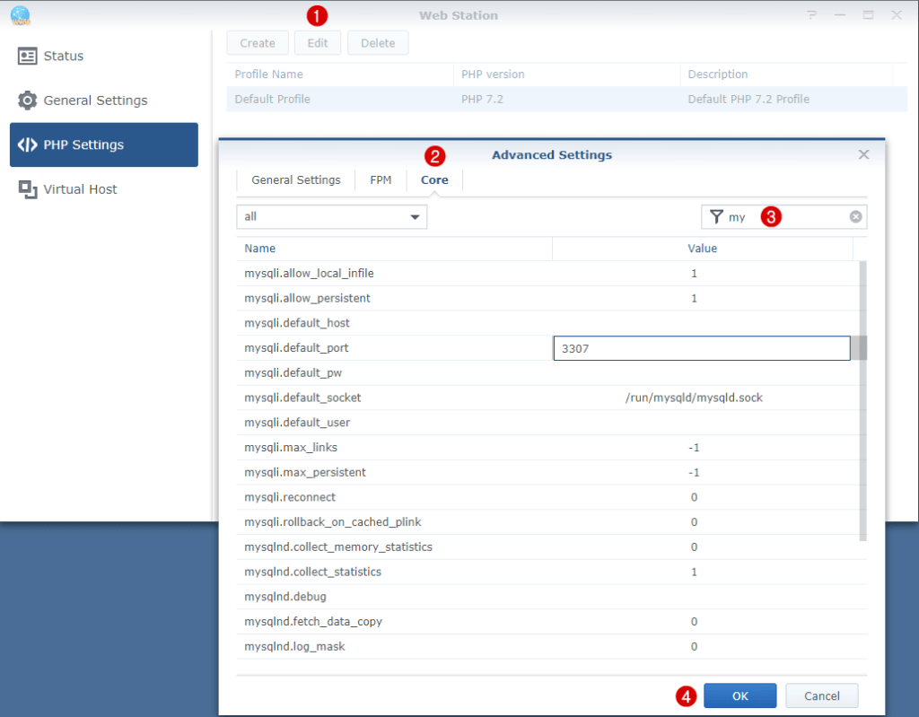 php synology modifier core