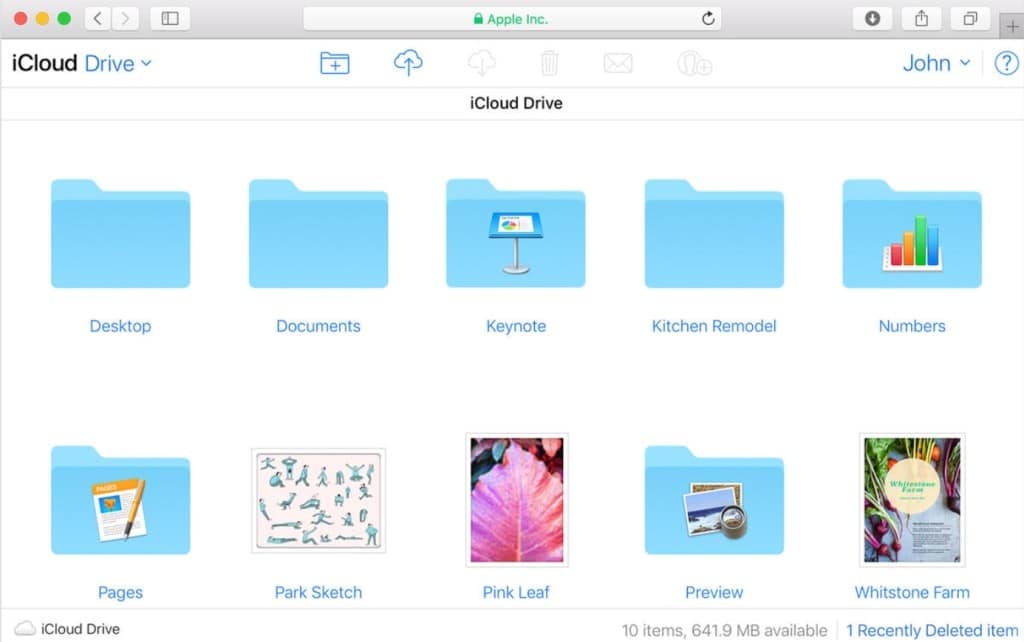 Apple iCloud Drive