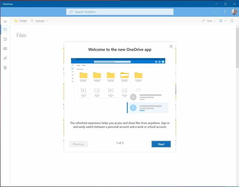 Utilisation de l'application OneDrive dans Windows 10