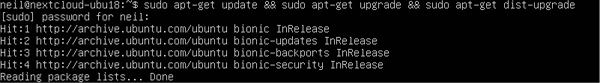 Exécutez sudo apt-get update, puis exécutez sudo apt-get upgrade.
