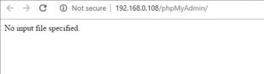 Synology phpMyAdmin: Comment résoudre l'erreur « No input file specified ». 6 Erreur no input file specified dans synology
